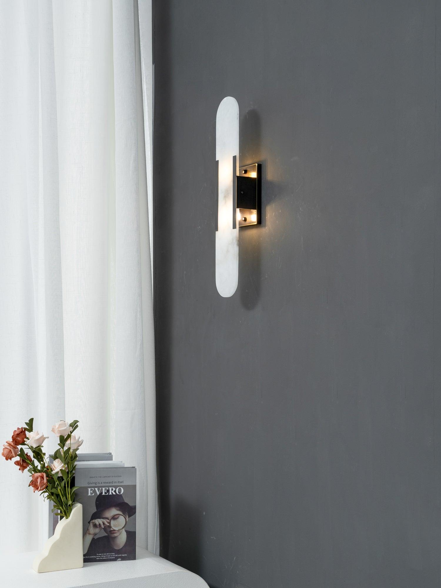 WOW Melange Elongated Alabaster Wall Lamp