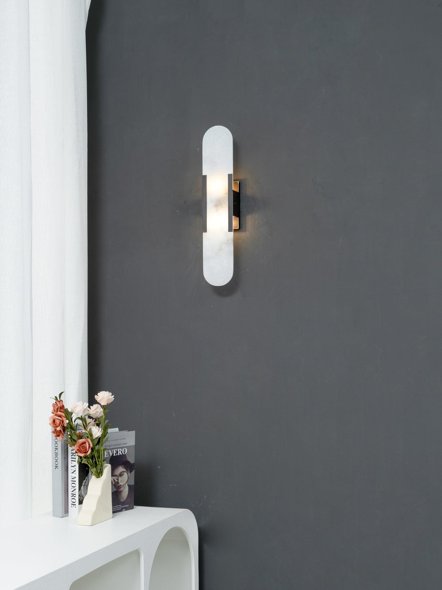 WOW Melange Elongated Alabaster Wall Lamp