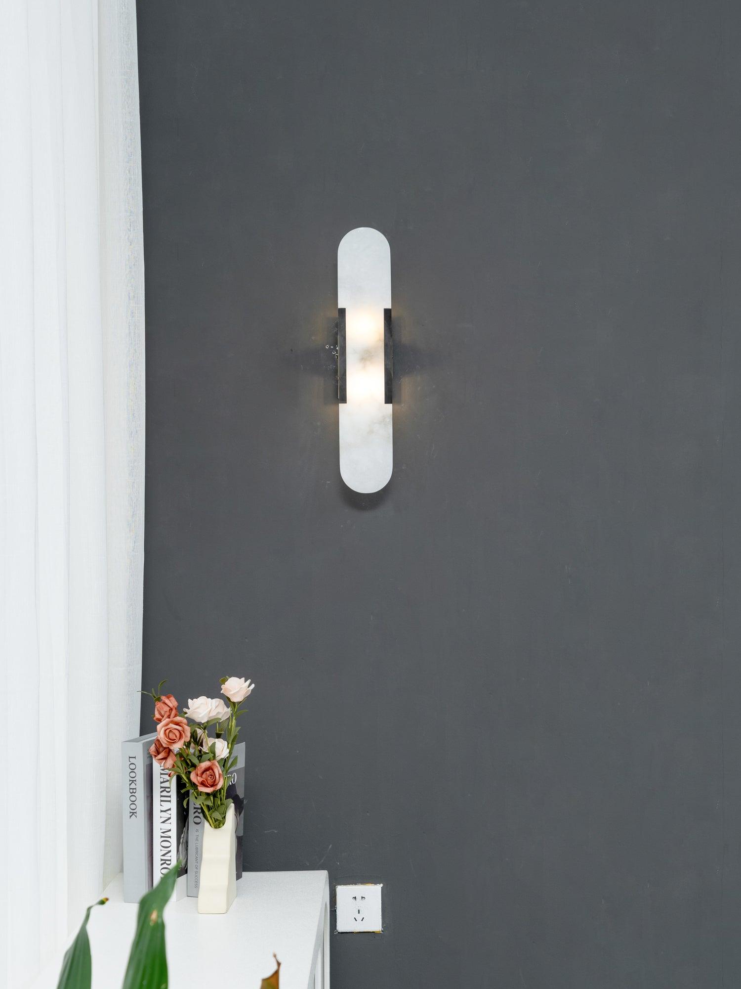 WOW Melange Elongated Alabaster Wall Lamp