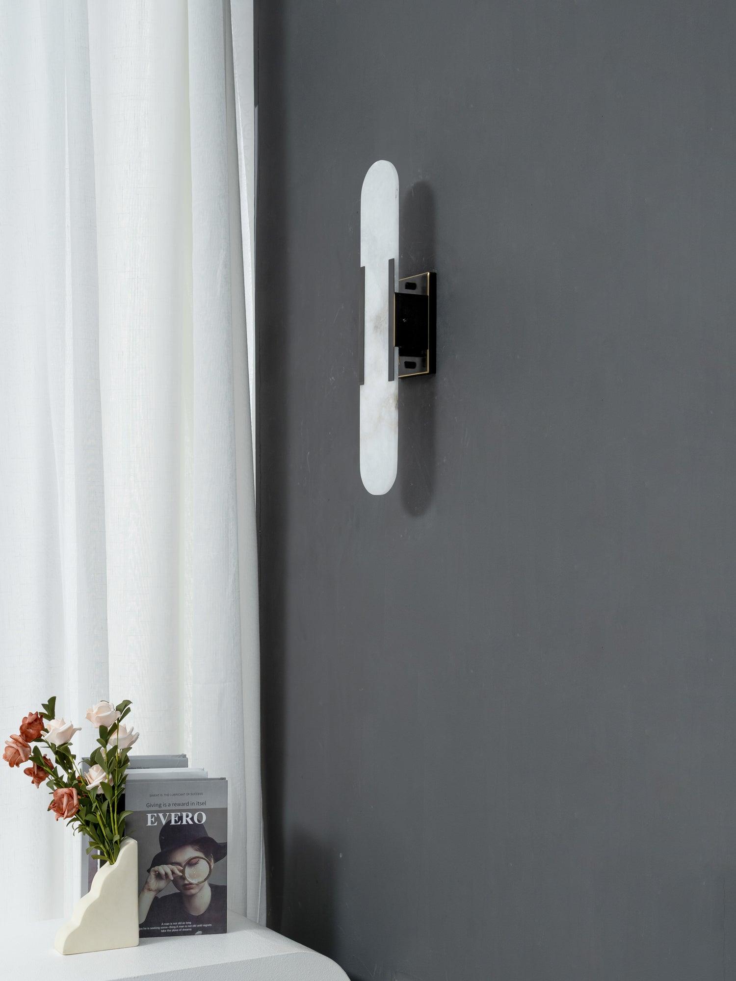 WOW Melange Elongated Alabaster Wall Lamp