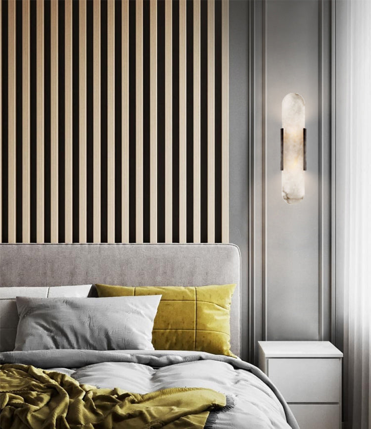 WOW Melange Elongated Alabaster Wall Lamp