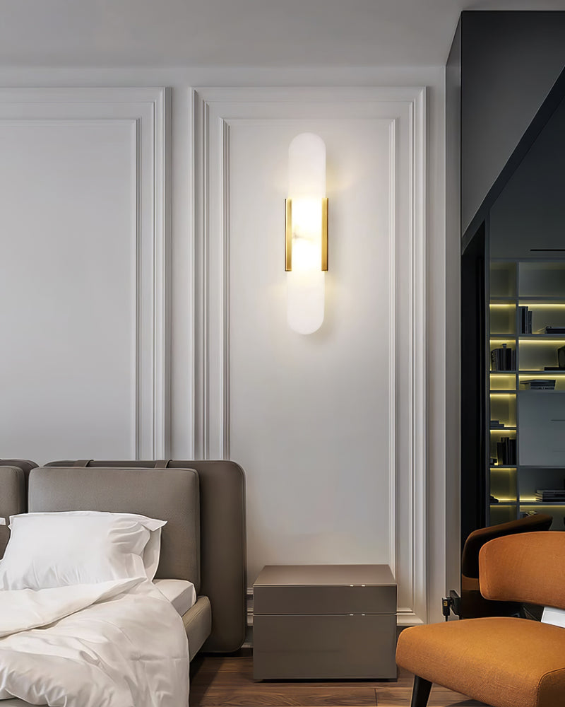 WOW Melange Elongated Alabaster Wall Lamp