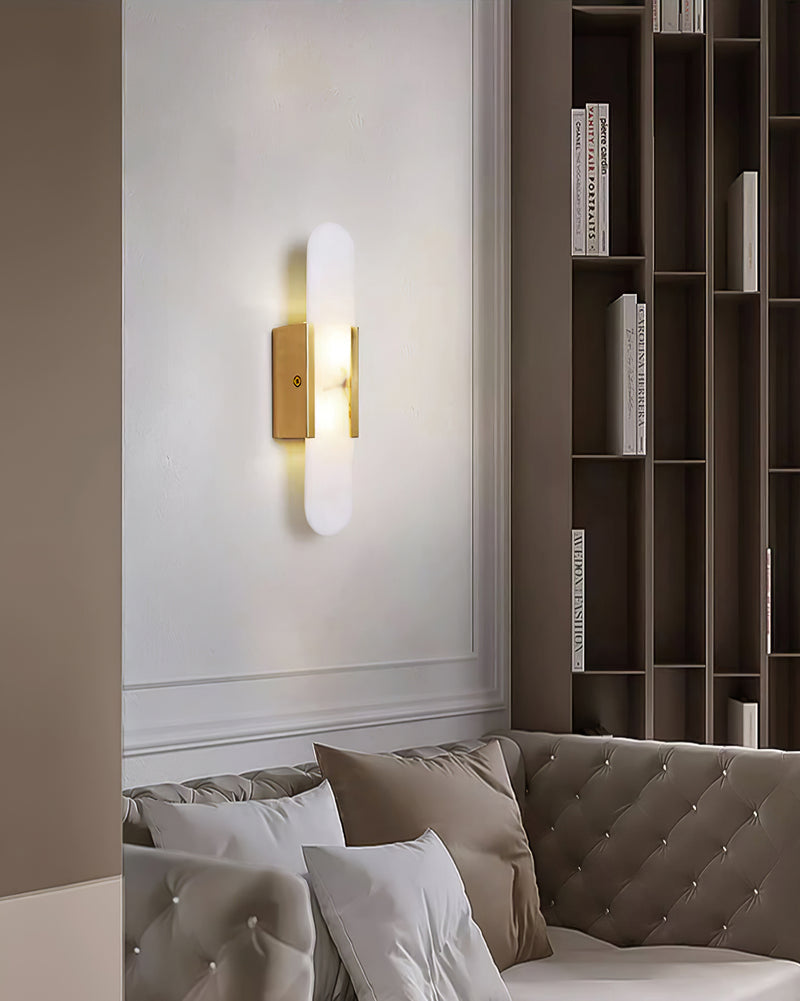 WOW Melange Elongated Alabaster Wall Lamp