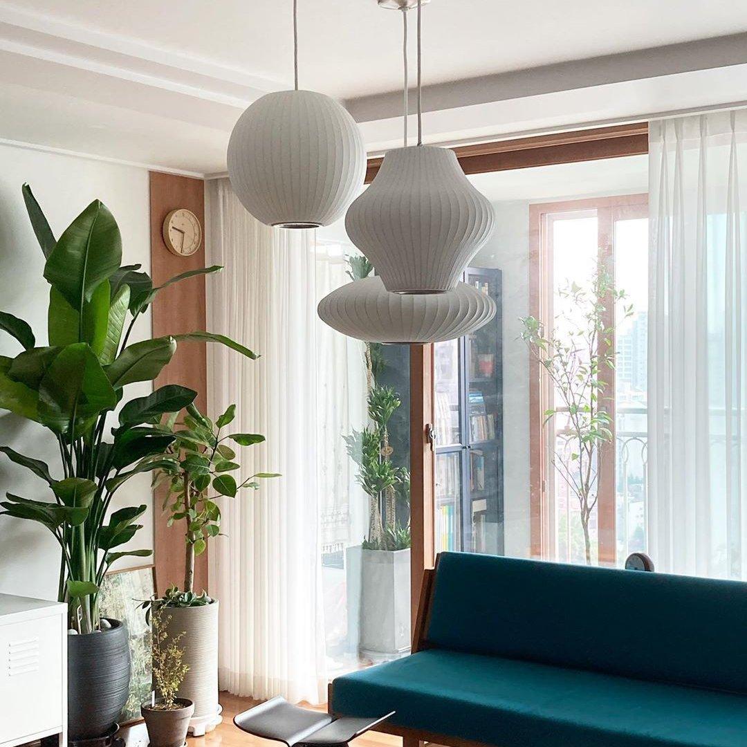 Wow Bubble Mulberry Silk Pendant Lamp