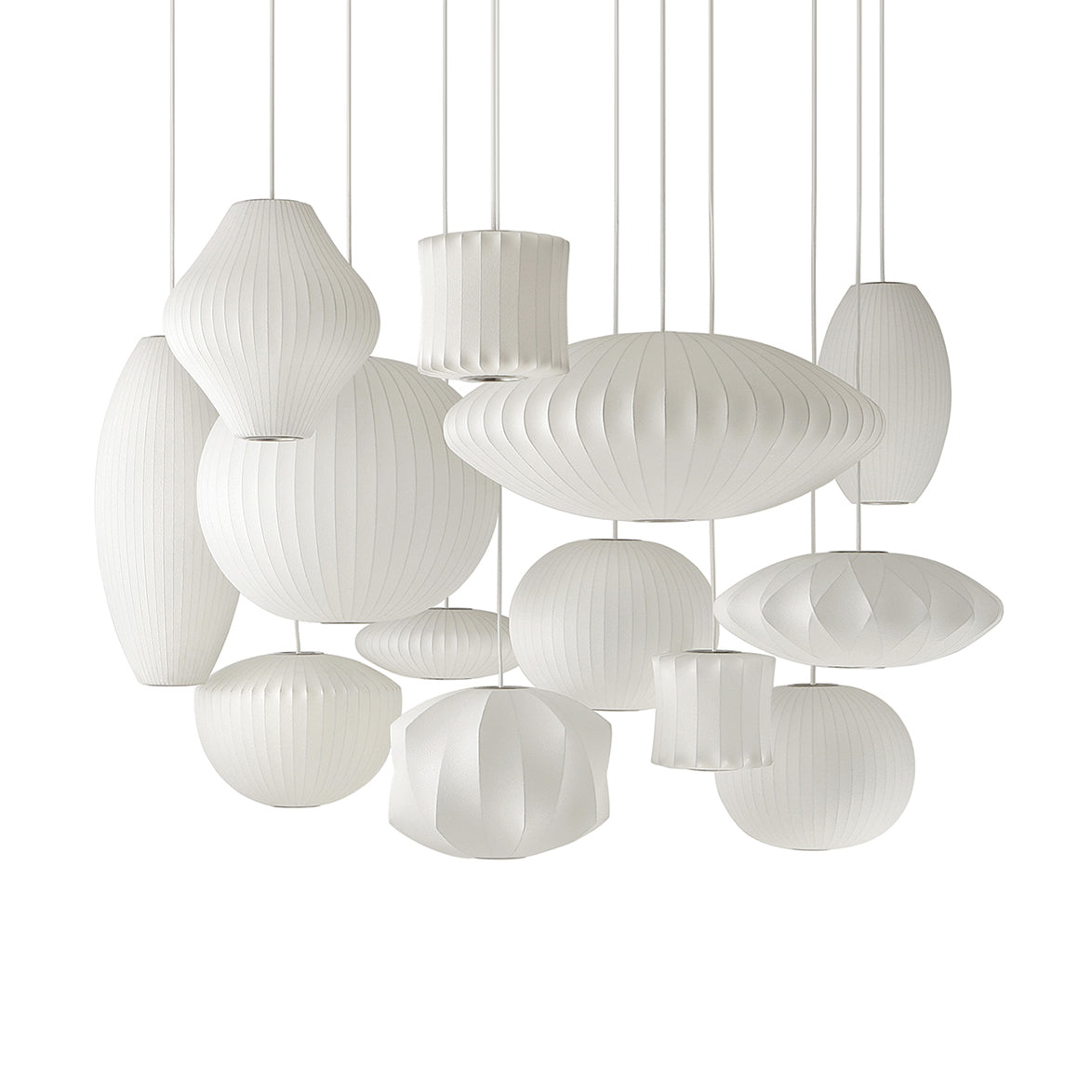 Wow Bubble Mulberry Silk Pendant Lamp