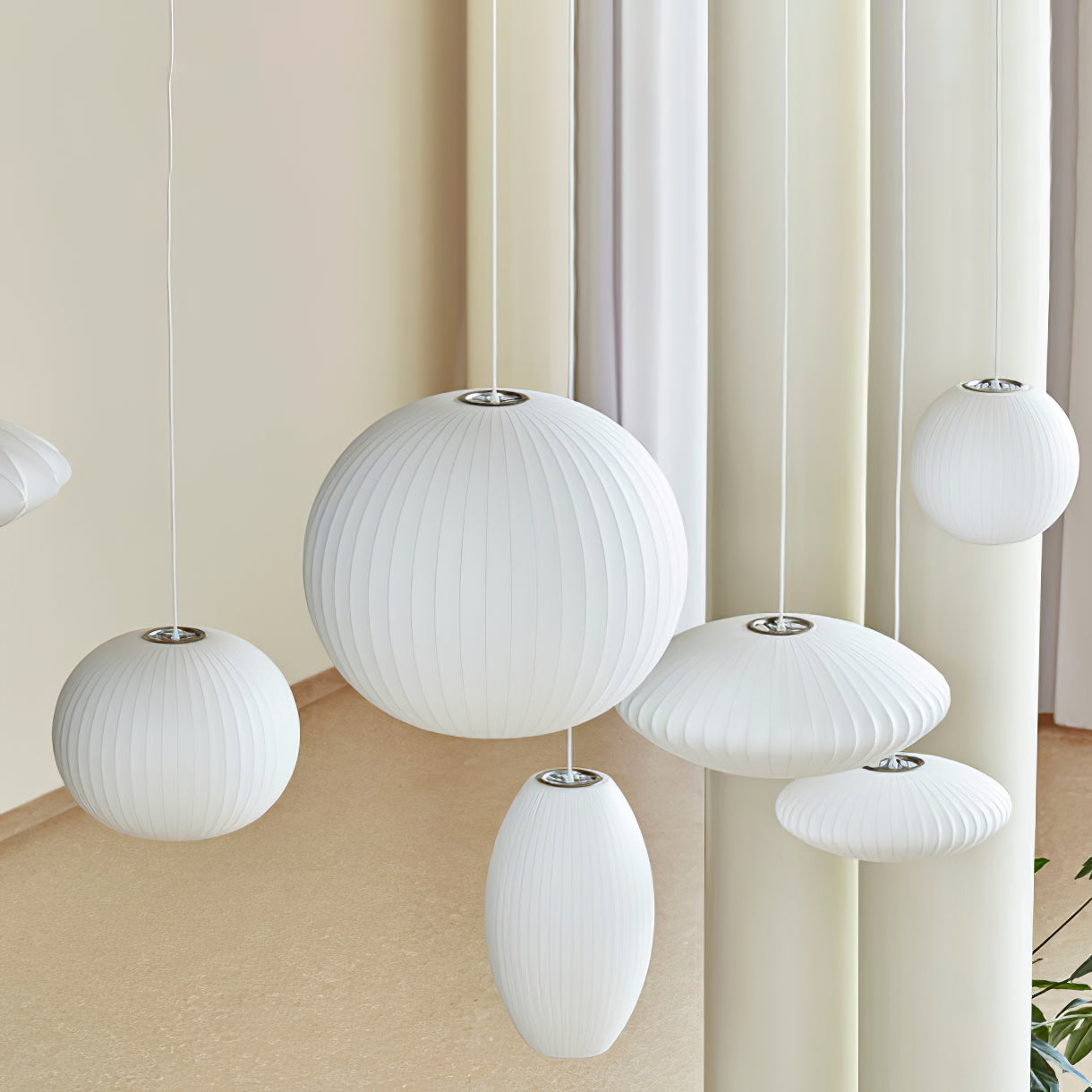 Wow Bubble Mulberry Silk Pendant Lamp