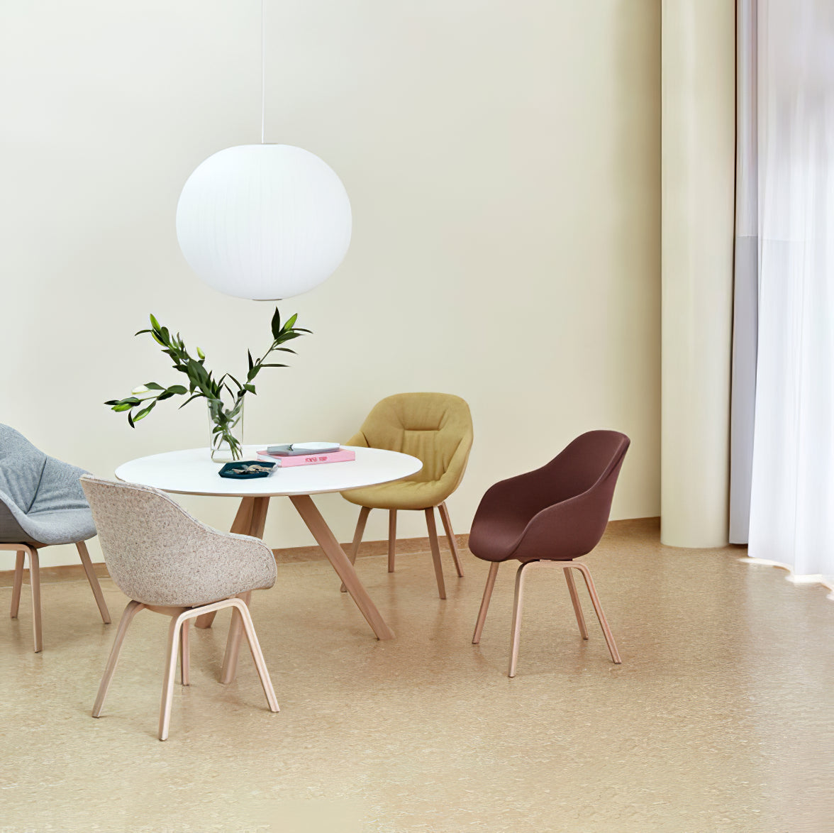 Wow Bubble Mulberry Silk Pendant Lamp
