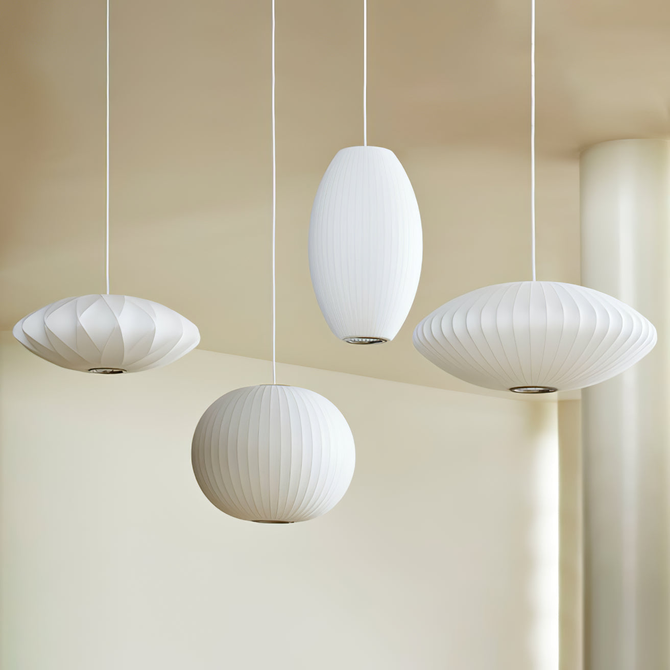 Wow Bubble Mulberry Silk Pendant Lamp