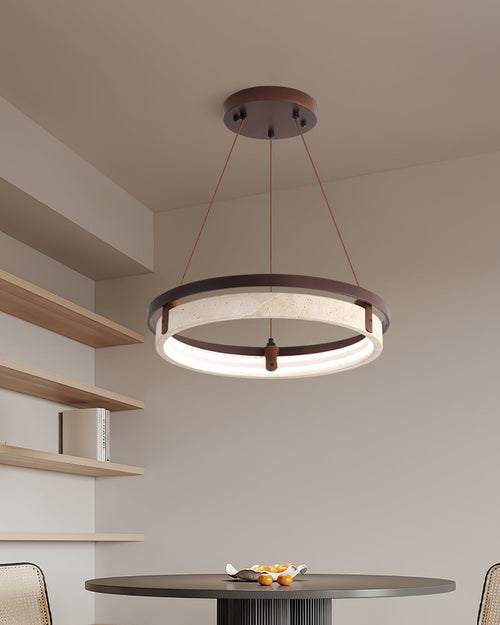 WOW Orbit Travertine Pendant Light