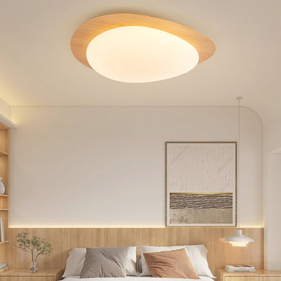WOW Pebble Walnut Ceiling Light