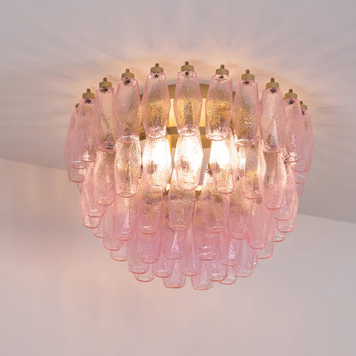 WOW Poliedri Murano Pink Ceiling Light