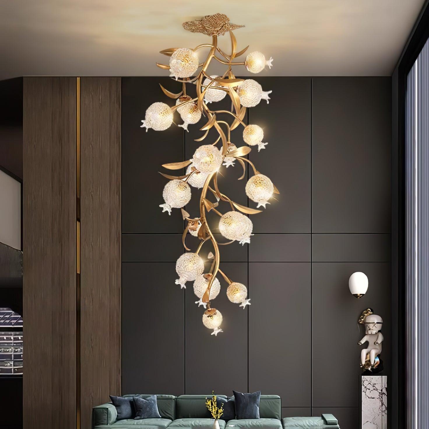 WOW Pomegranate Brass Ceiling Lamp