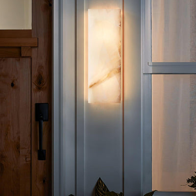 WOW Rectangular Alabaster Wall Sconce