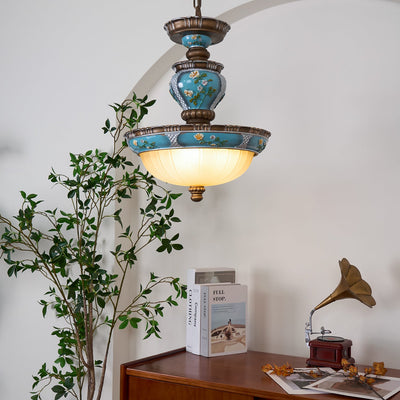 WOW Retro Floral Resin Pendant Light