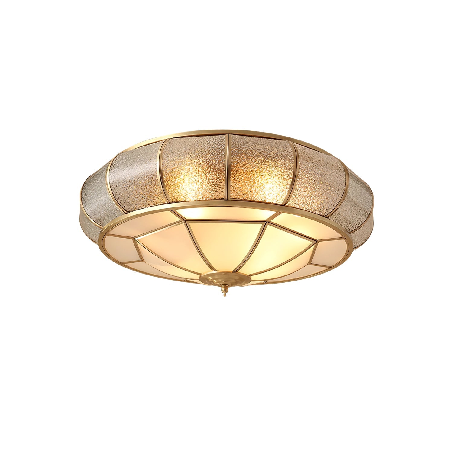 WOW Round Textured Glass Ceiling Light