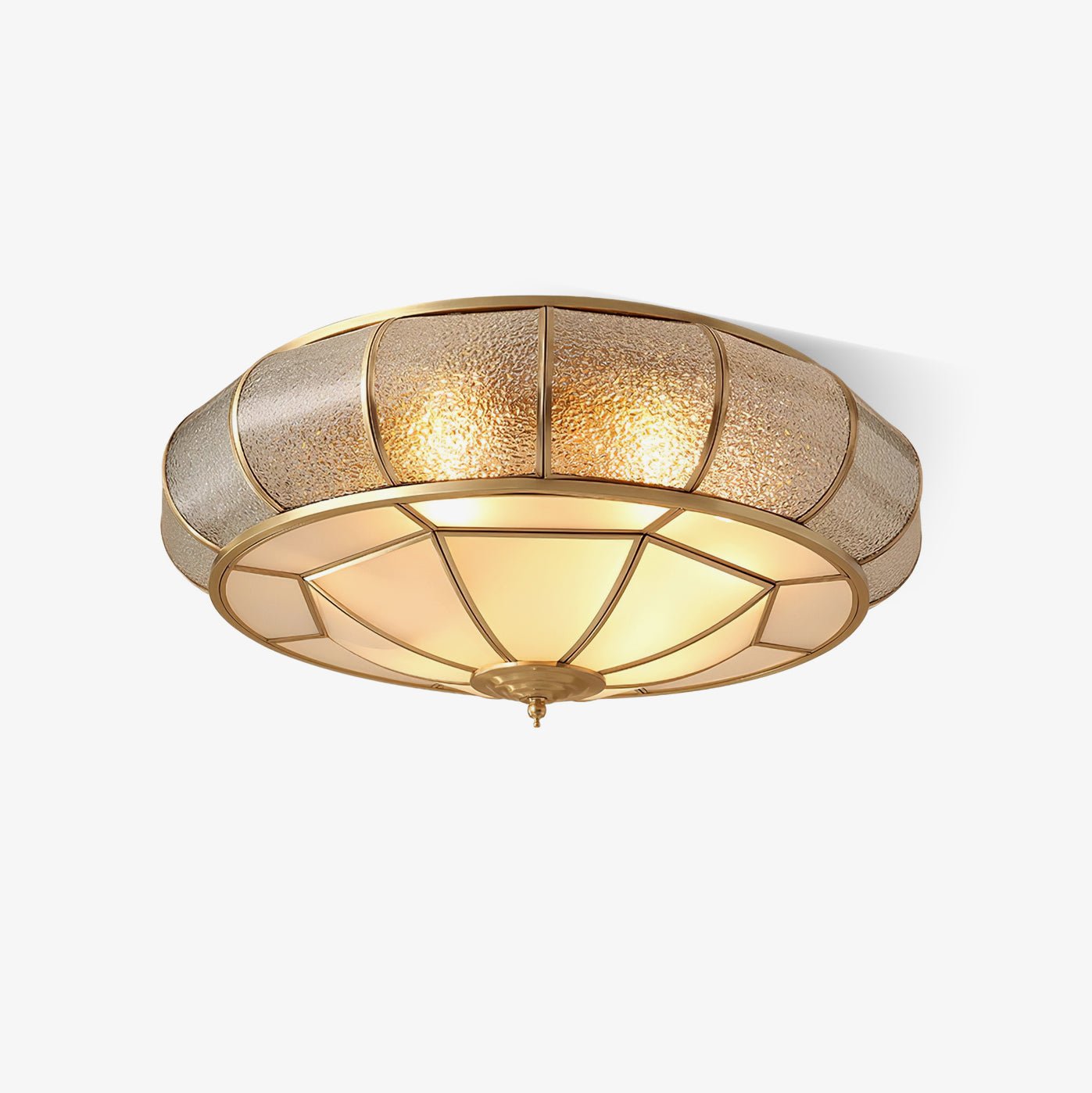 WOW Round Textured Glass Ceiling Light