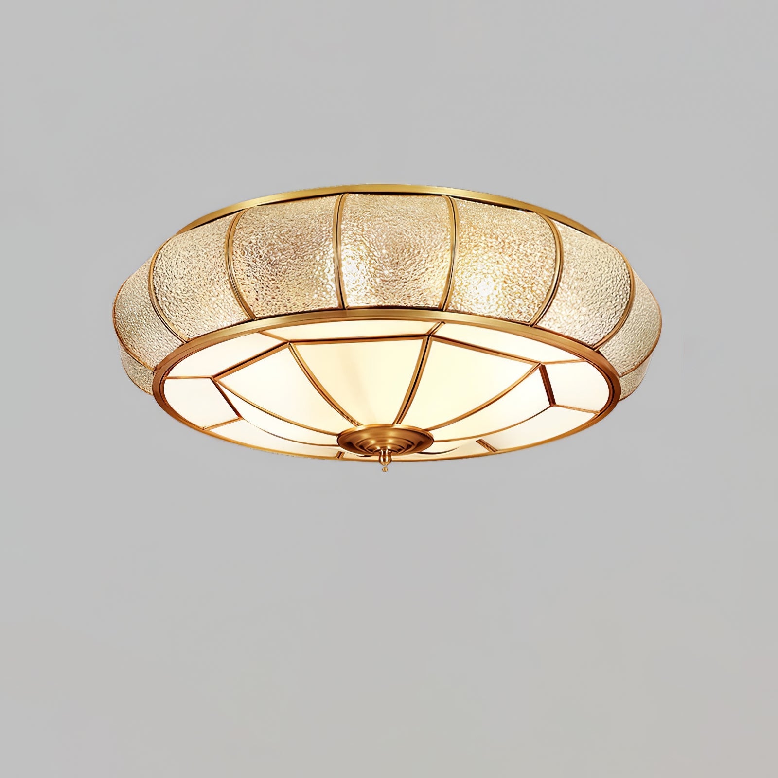 WOW Round Textured Glass Ceiling Light