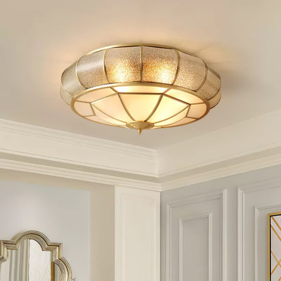 WOW Round Textured Glass Ceiling Light