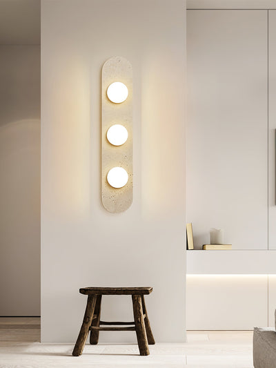WOW Rounded Travertine Wall Sconce