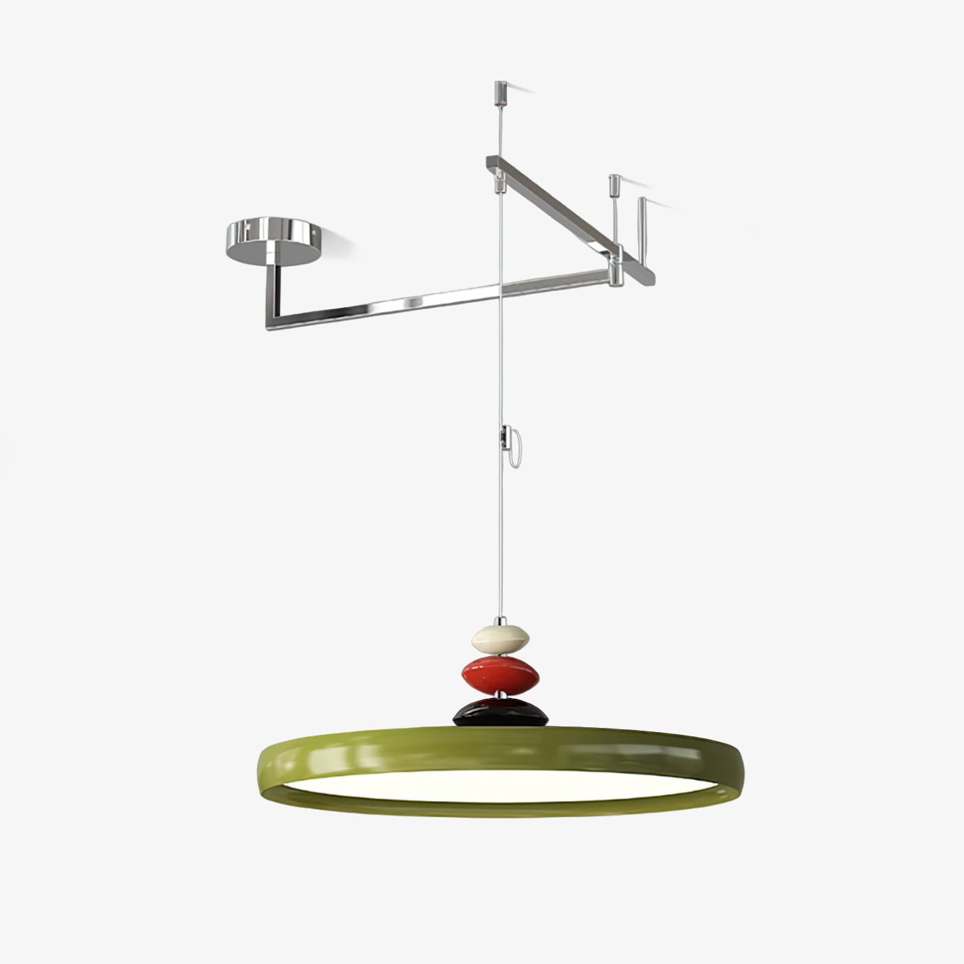 WOW Swing Arm Stone Pendant Light