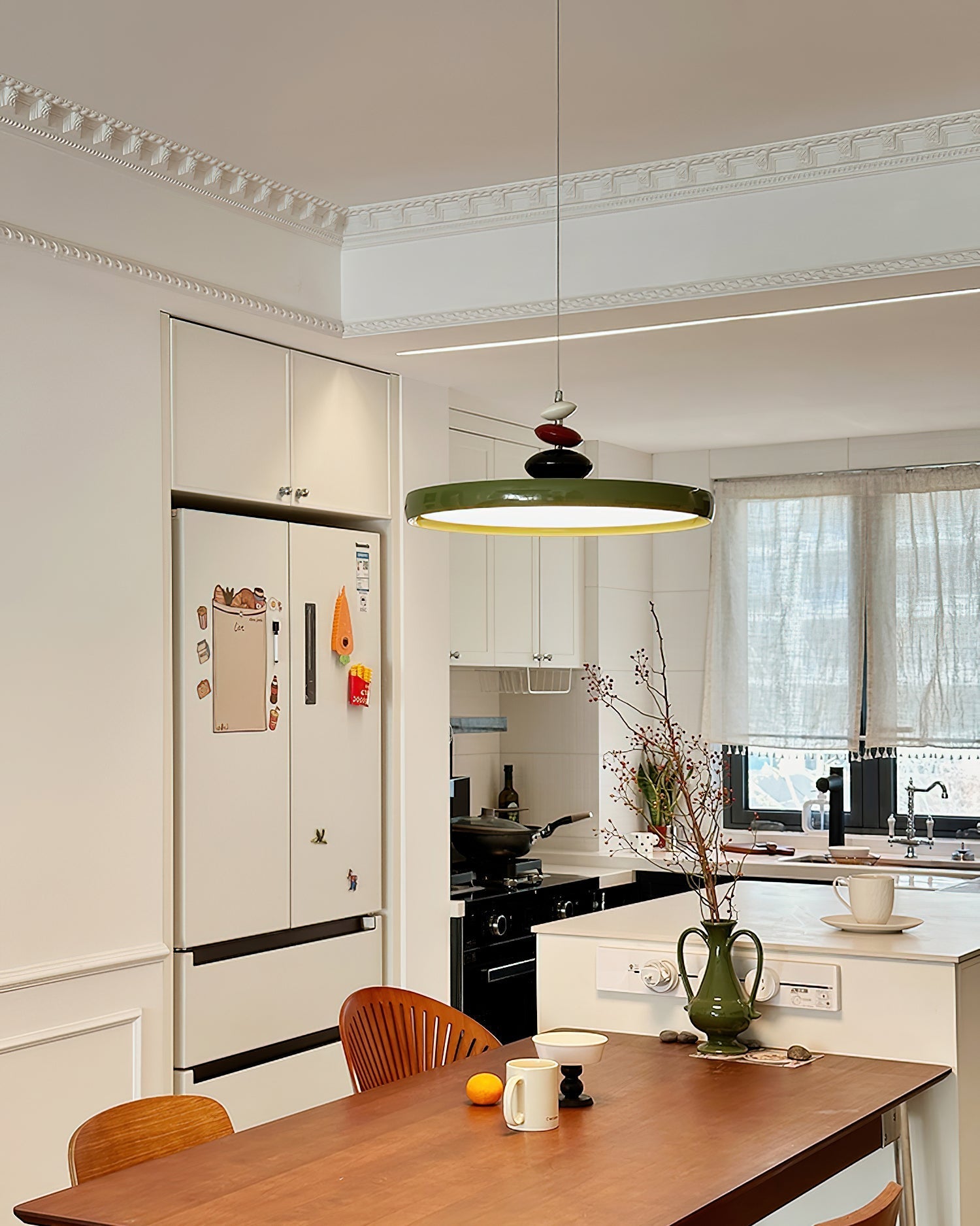 WOW Swing Arm Stone Pendant Light