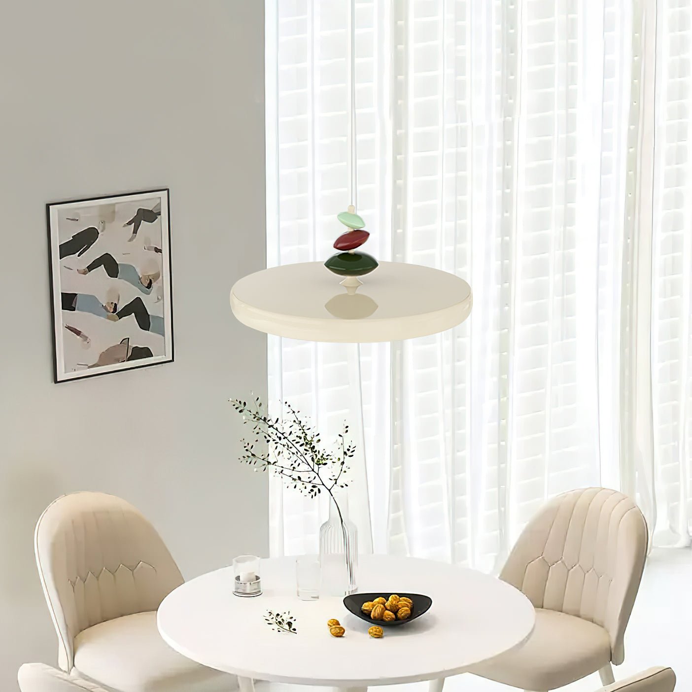 WOW Swing Arm Stone Pendant Light