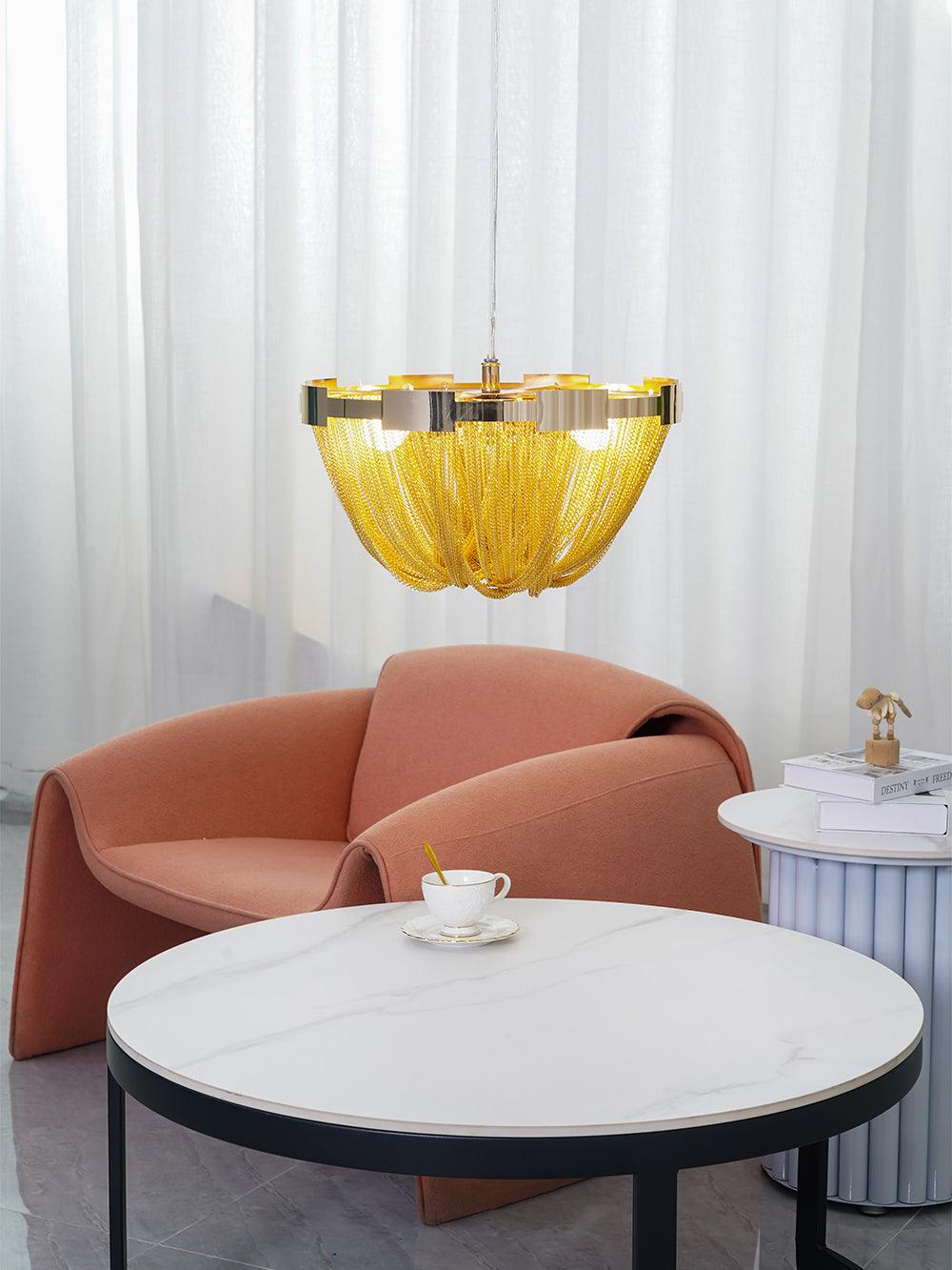 WOW Tassel Aluminum Chain Ceiling Light