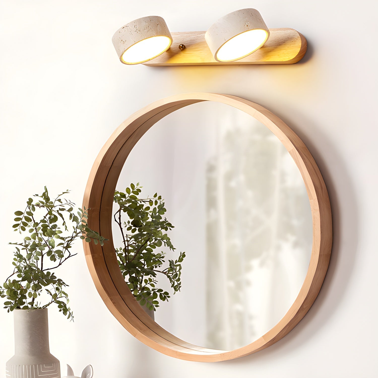 WOW Travertine Duo Wall Light