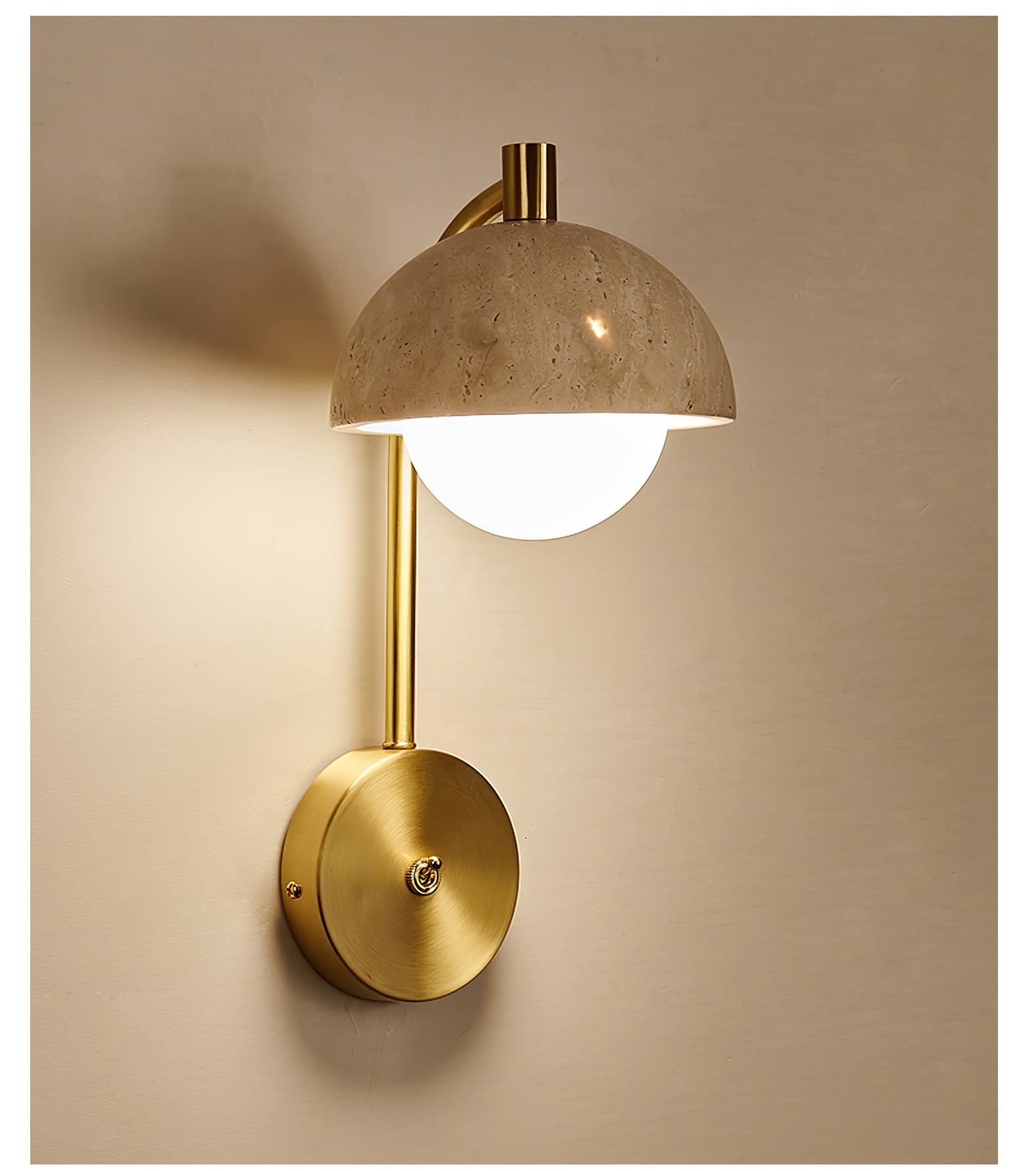 WOW Vellum Travertine Wall Lamp