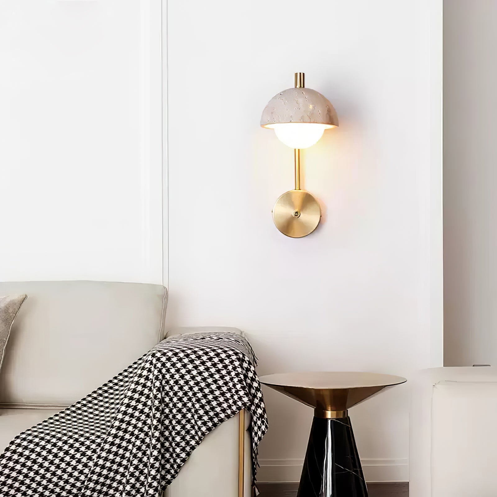 WOW Vellum Travertine Wall Lamp