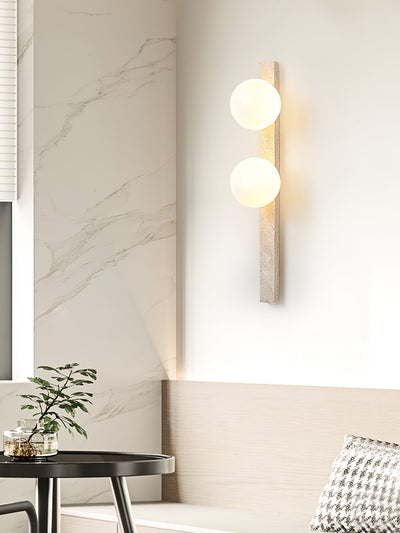 WOW Vertical Travertine Wall Sconce