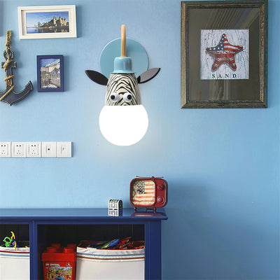 WOW Cartoon Animal Kids Wall Lamp
