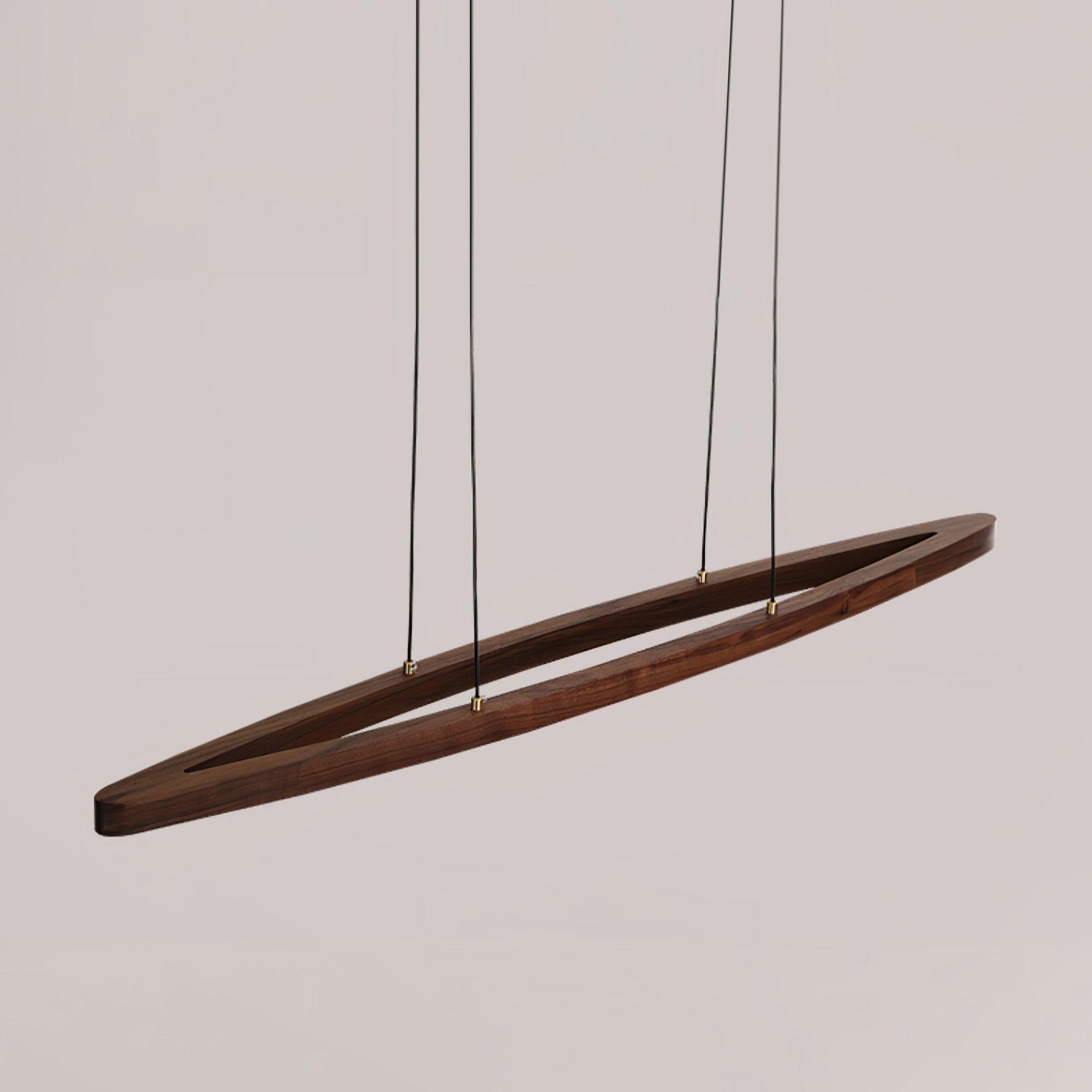 WOW Walnut Arc Linear Pendant Lamp