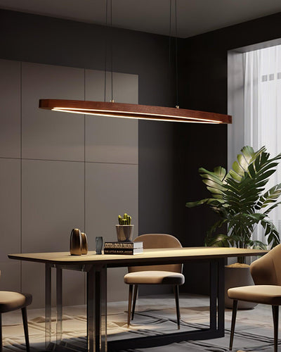 WOW Walnut Arc Linear Pendant Lamp