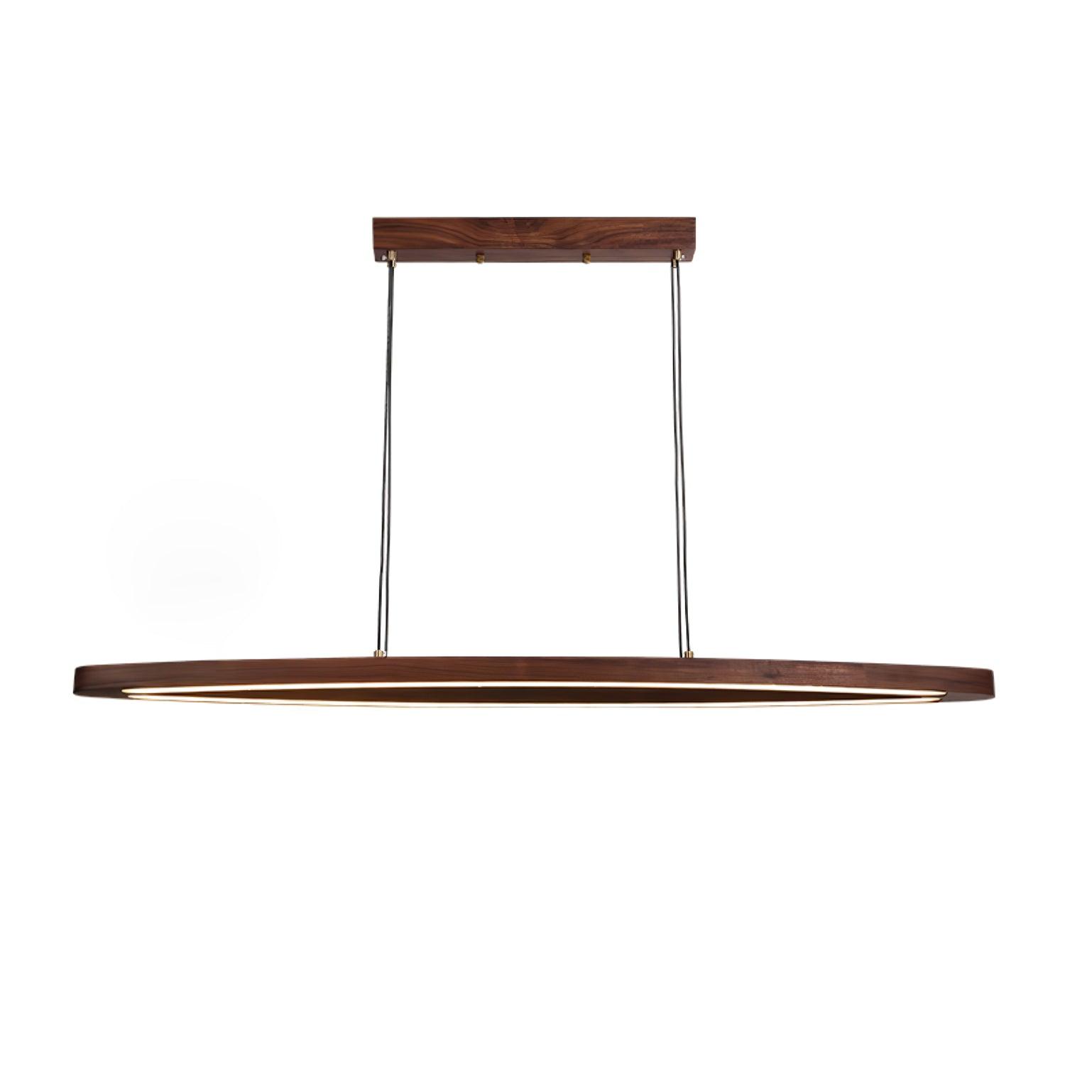 WOW Walnut Arc Linear Pendant Lamp