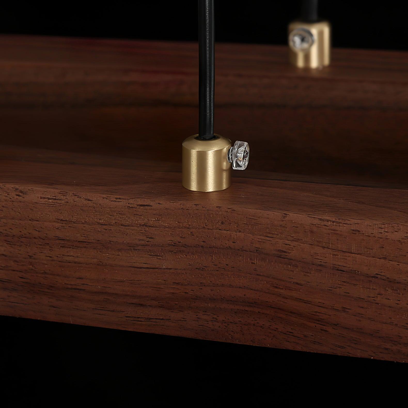 WOW Walnut Arc Linear Pendant Lamp