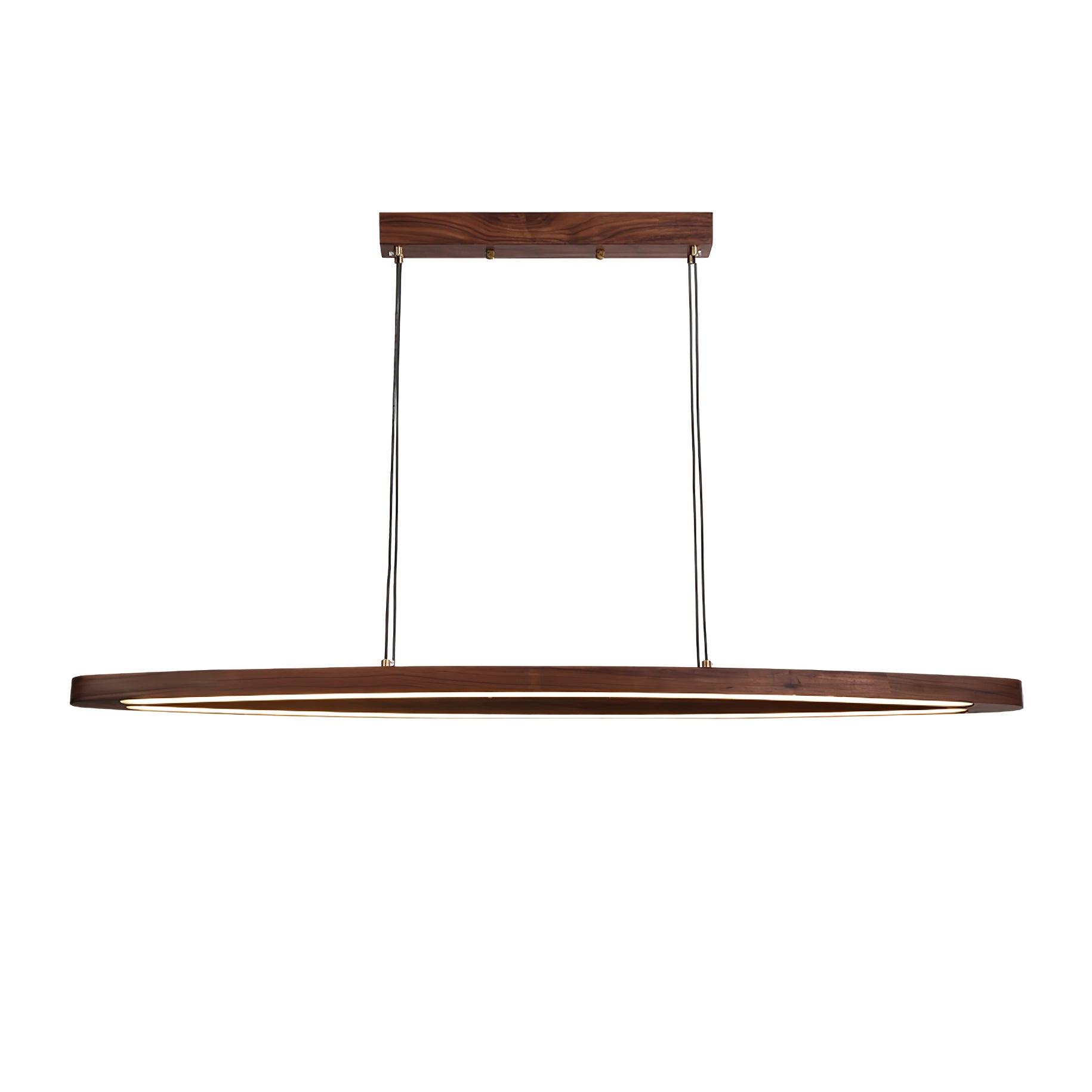 WOW Walnut Arc Linear Pendant Lamp