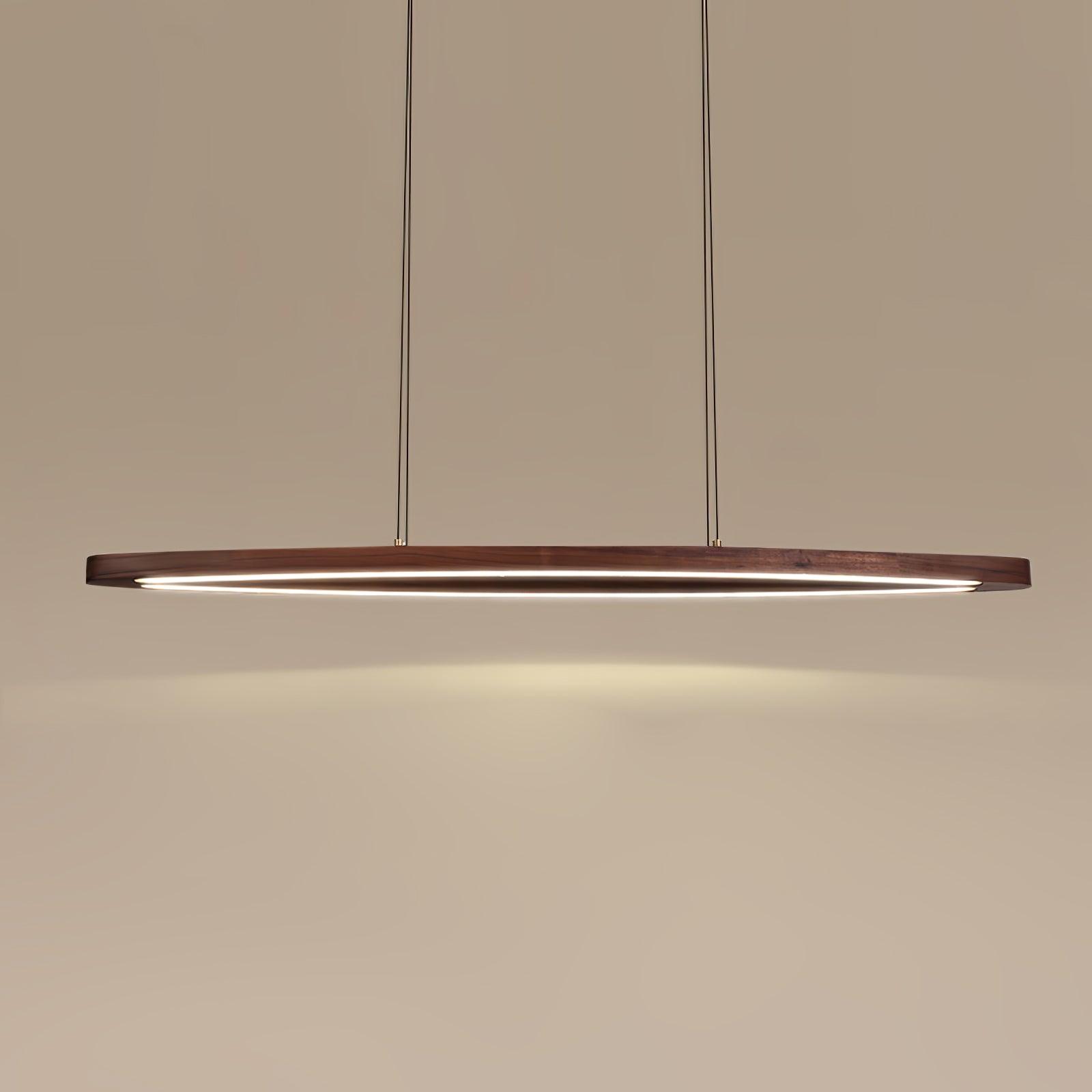 WOW Walnut Arc Linear Pendant Lamp