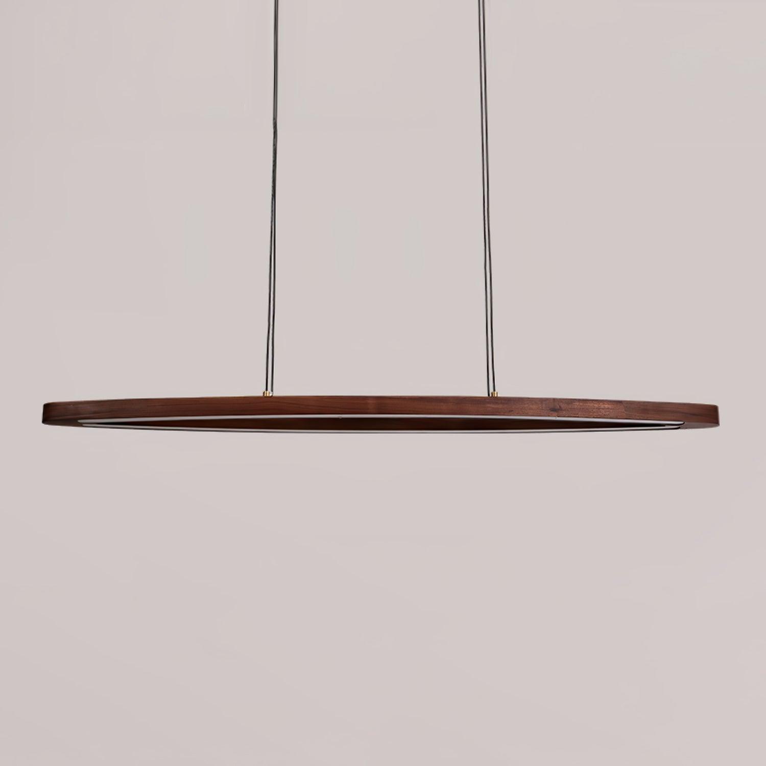 WOW Walnut Arc Linear Pendant Lamp