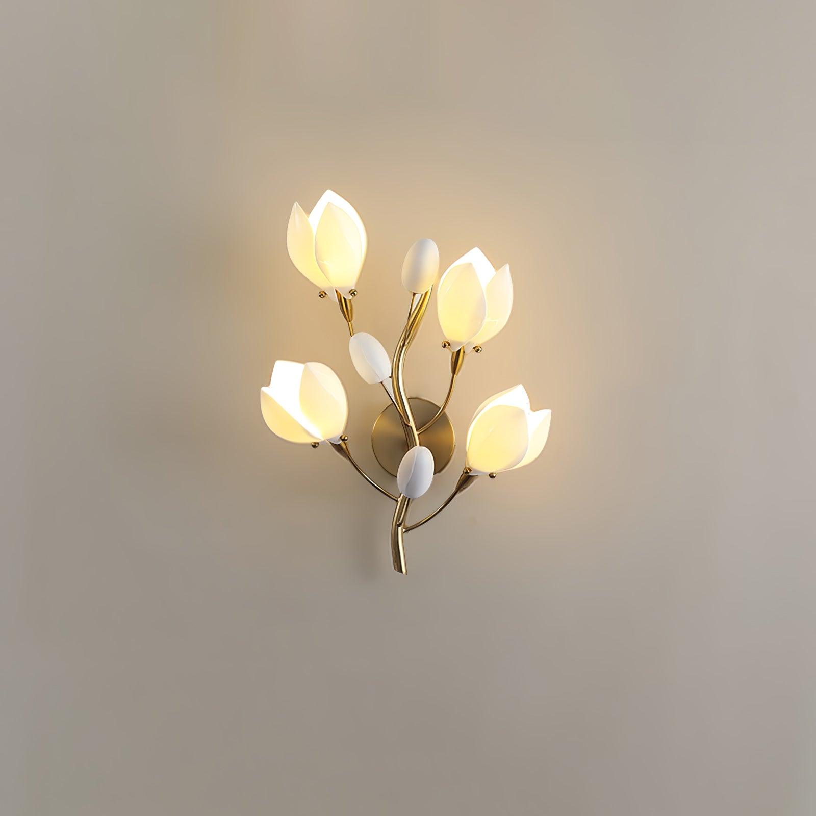 WOW Porcelain Magnolia Wall Lamp