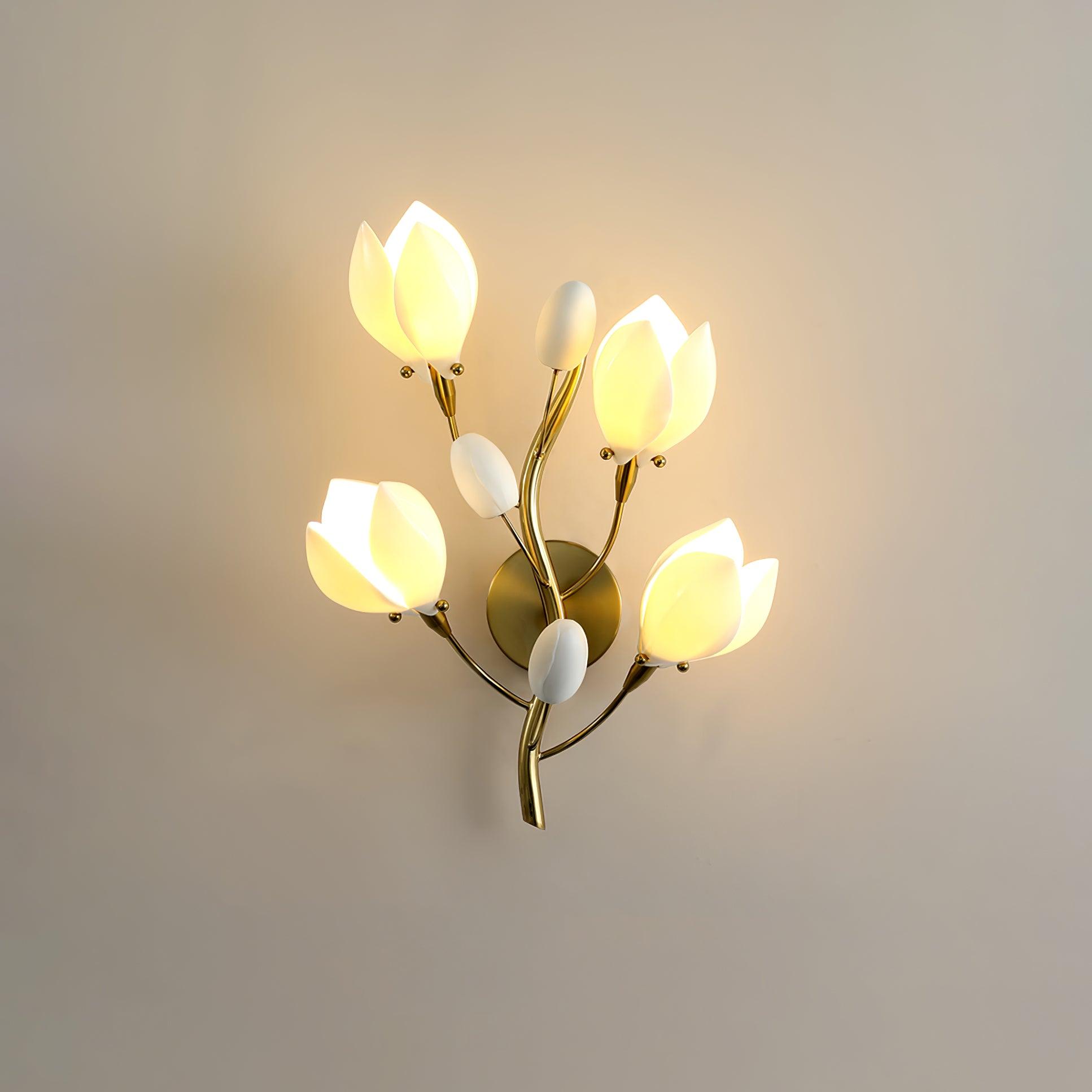 WOW Porcelain Magnolia Wall Lamp
