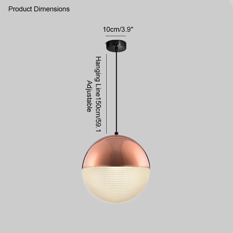 WOW Prismatic/Milk Glass Globe Pendant Light-wow2065