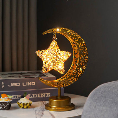 LED Iron Moon Lamp