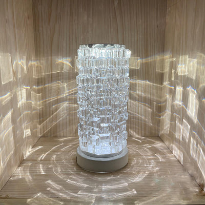 Crystal Diamond Cordless Table Lamp