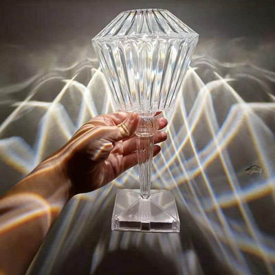 Crystal Diamond Rhombus Table Lamp