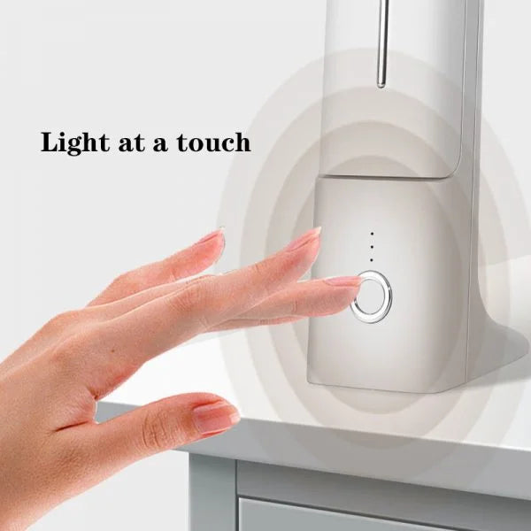 LED Rechargeable Folding Eye Protection Stepless Dimming Reading Study Desk Lamp