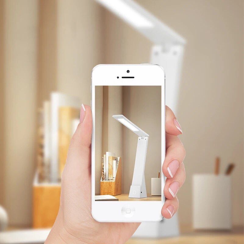 LED Rechargeable Folding Eye Protection Stepless Dimming Reading Study Desk Lamp