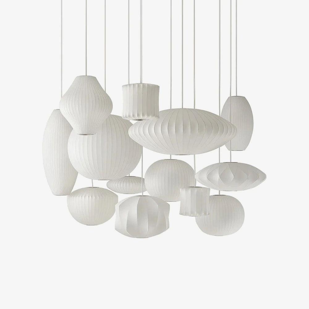 Wow Bubble Mulberry Silk Pendant Lamp