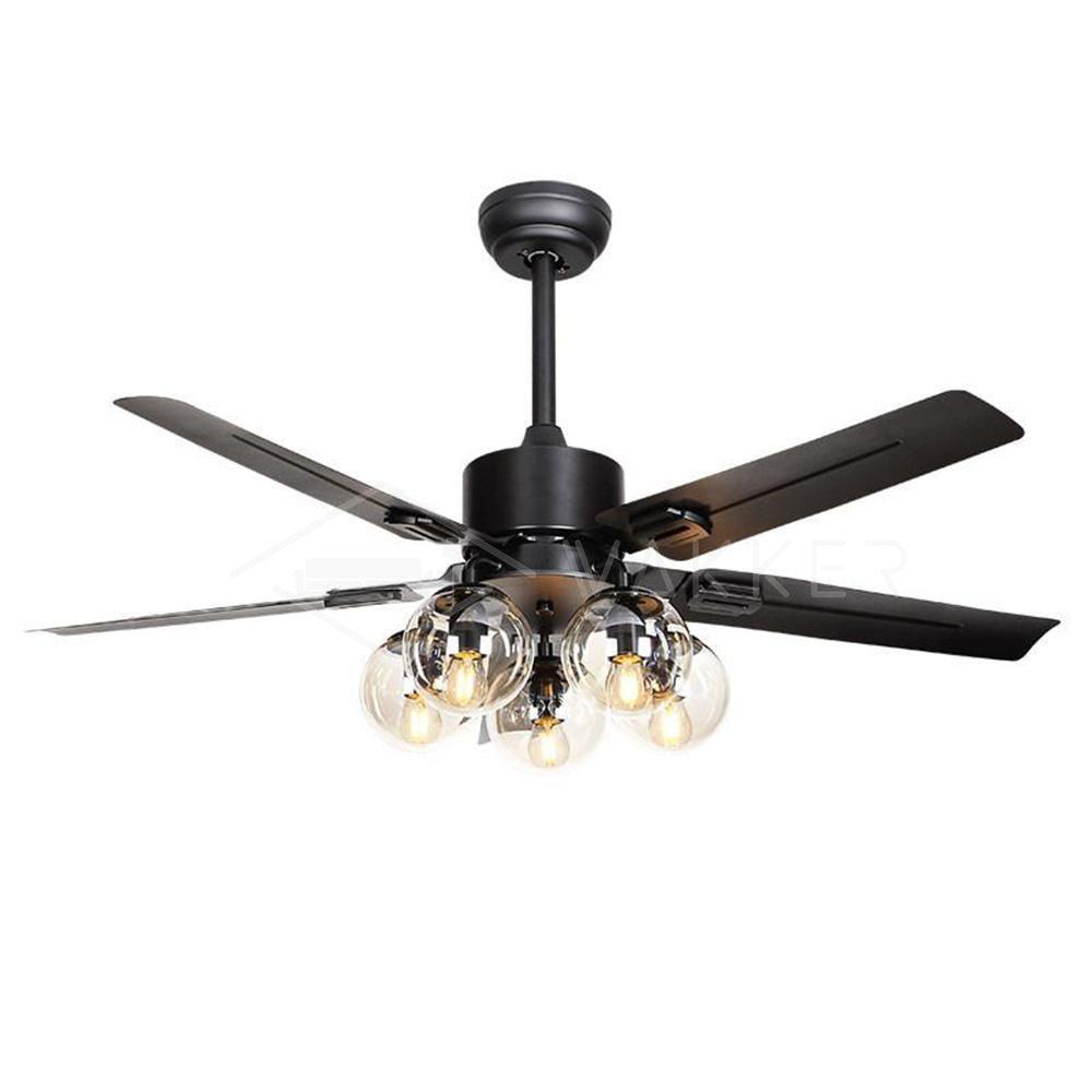 WOW Black Vintage Ceiling Fan