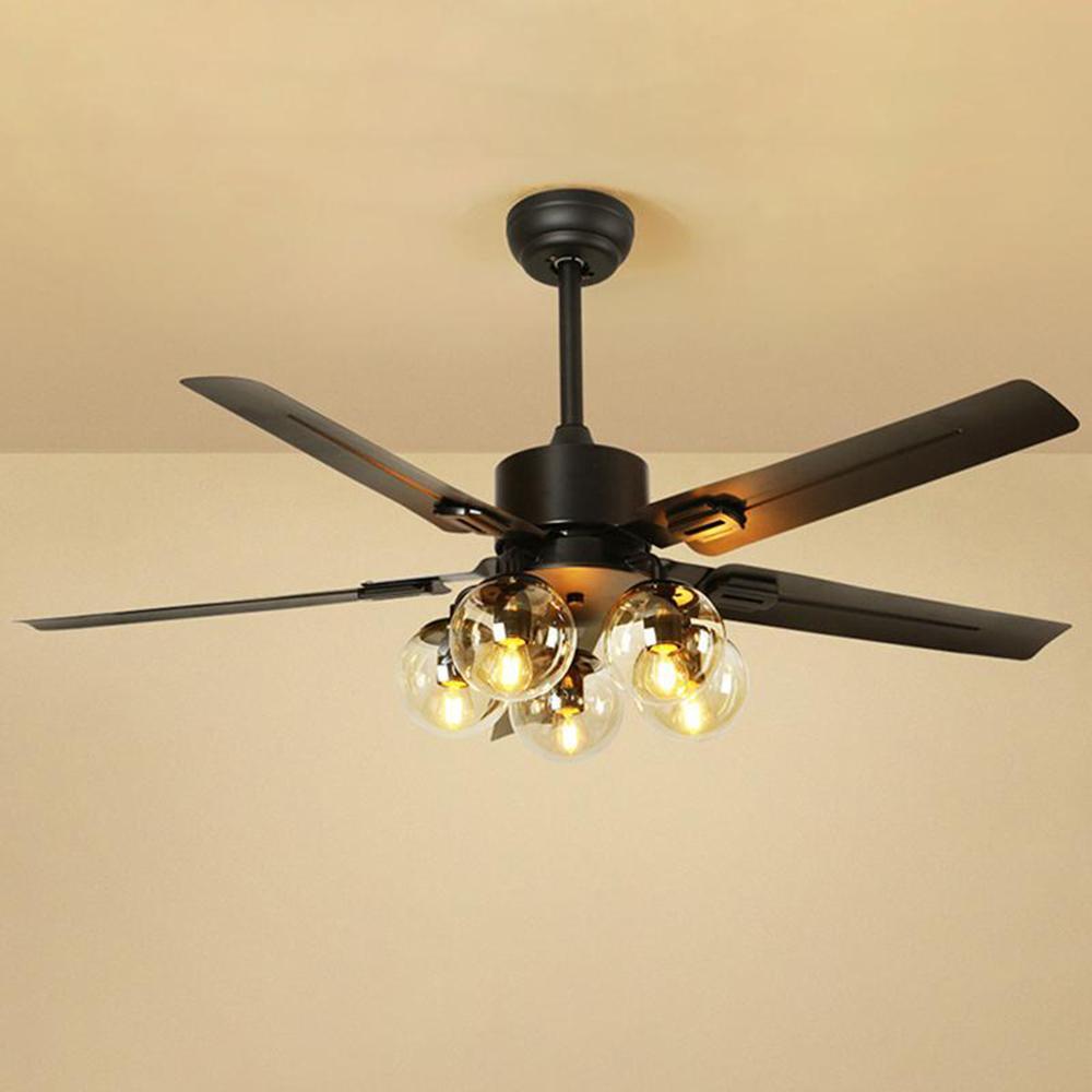 WOW Black Vintage Ceiling Fan